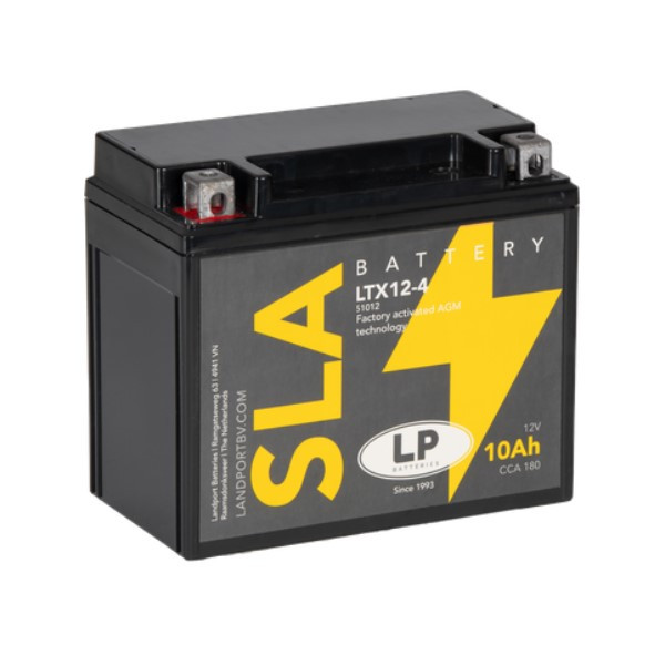 Landport AGM 51012 / YTX12-4 / YTX12-BS accu (12V, 10Ah, 180A)  ALA00213 - 1