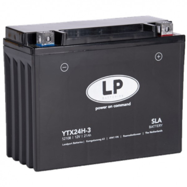 Landport AGM 52108 / YTX24H-3 / YTX24HL-BS accu (12V, 21Ah, 350A)  ALA00250 - 1