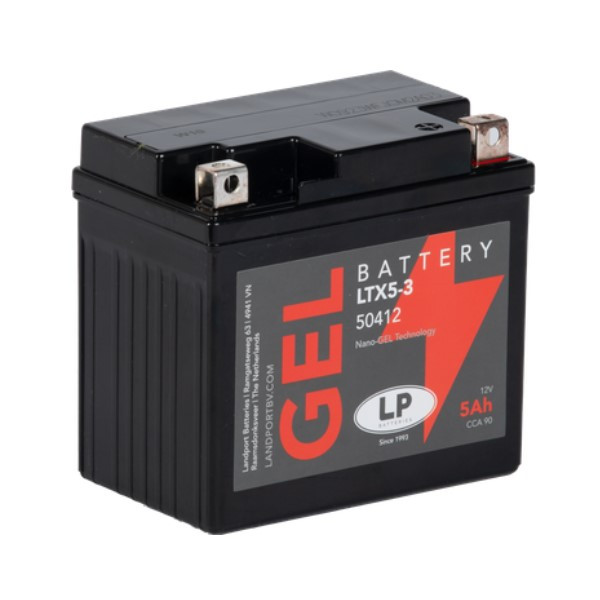 Landport Gel 50412 / YTX5L-BS / 504012003 accu (12V, 5Ah, 90A)  ALA00320 - 1