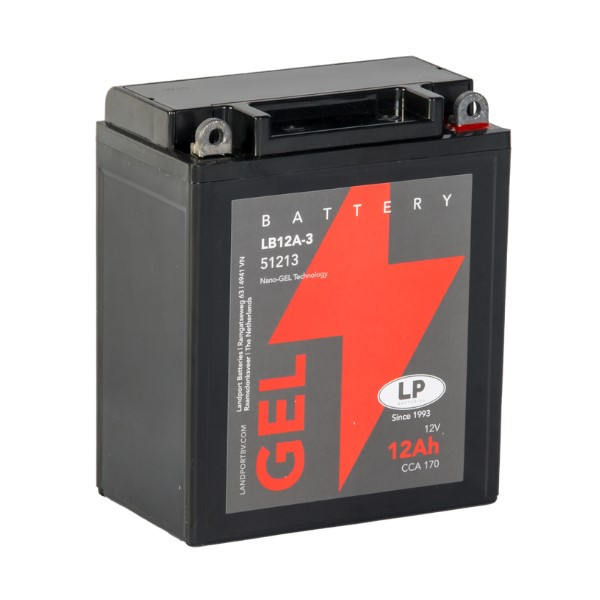 Landport Gel 51213 / YB12AL-A / 512013012 accu (12V, 12Ah, 170A)  ALA00349 - 1