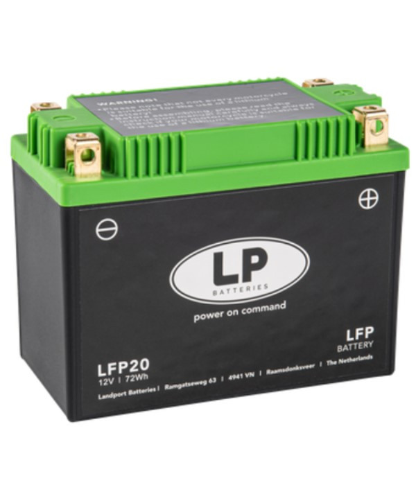 Landport LFP20 accu (12V, 6Ah, 72Wh, 360A, LiFePO4)  ALA00318 - 1