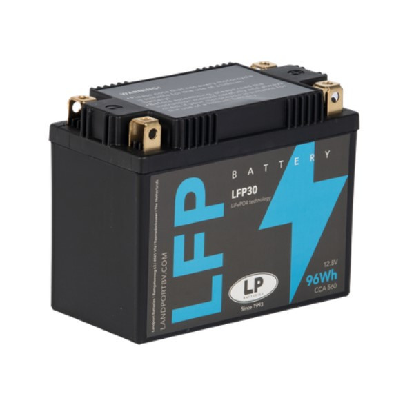 Landport LFP30 Lithium accu (12.8V, 8Ah, 96Wh, 560A, LiFePO4)  ALA00332 - 1