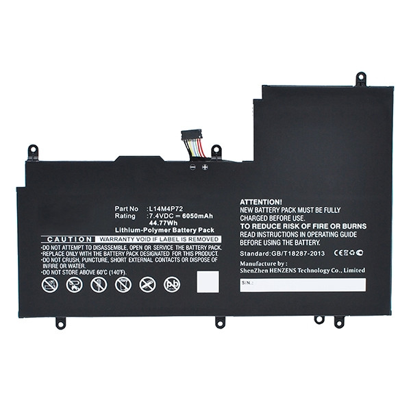 Lenovo L14M4P72 accu (7.4 V, 6050 mAh, 123accu huismerk)  ALE00328 - 1