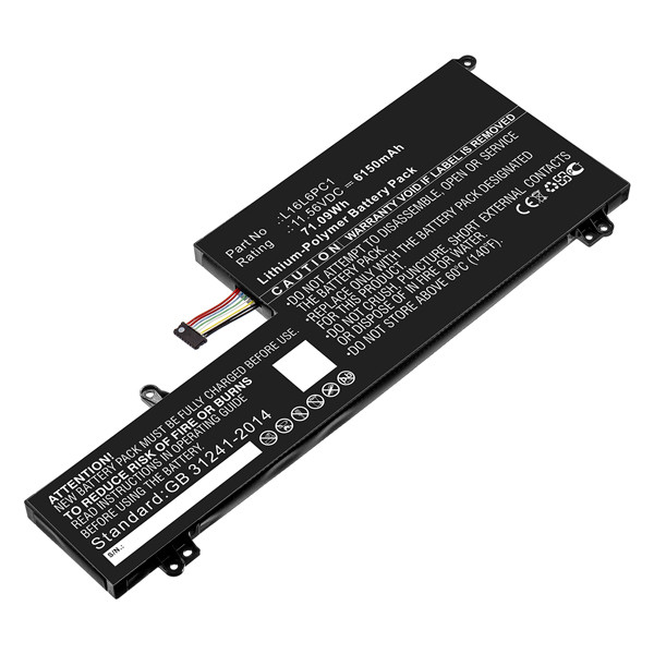 Lenovo L16L6PC1 accu (11.56 V, 6150 mAh, 123accu huismerk)  ALE00651 - 1