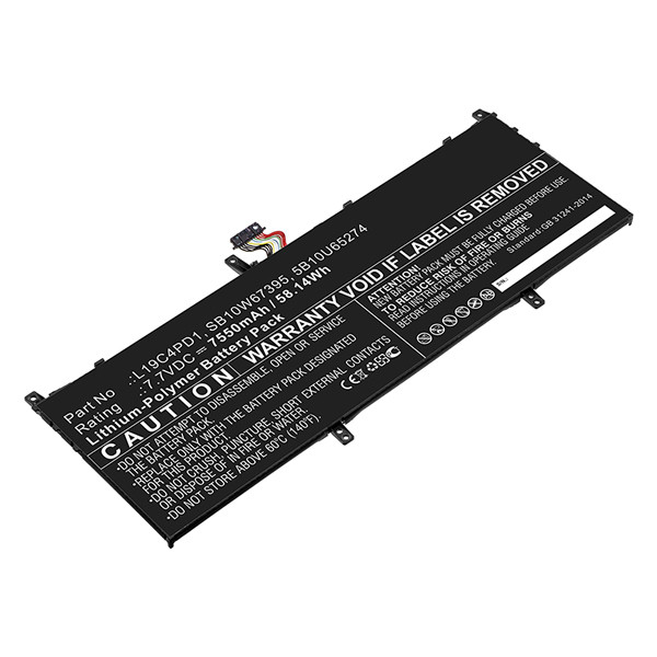 Lenovo L19C4PD1 / 5B10U65274 accu (7.7 V, 7550 mAh, 123accu huismerk)  ALE00702 - 1