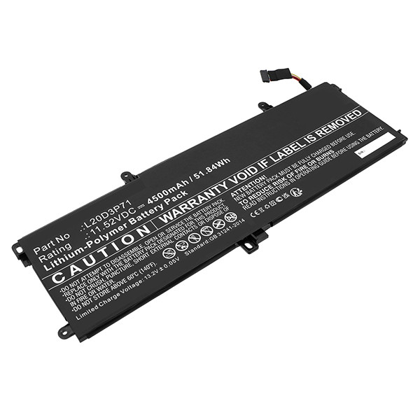 Lenovo L20D3P71 / L20L3P71 accu (11.52 V, 4500 mAh, 123accu huismerk)  ALE00921 - 1