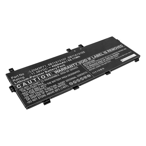 Lenovo L20M3P71 / 5B11A13107 accu (11.58 V, 4500 mAh, 123accu huismerk)  ALE00856 - 1