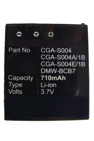 Medion CGA-S004 / DMW-BCB7 / CGA-S004A accu (710 mAh, 123accu huismerk)  AME00257 - 1