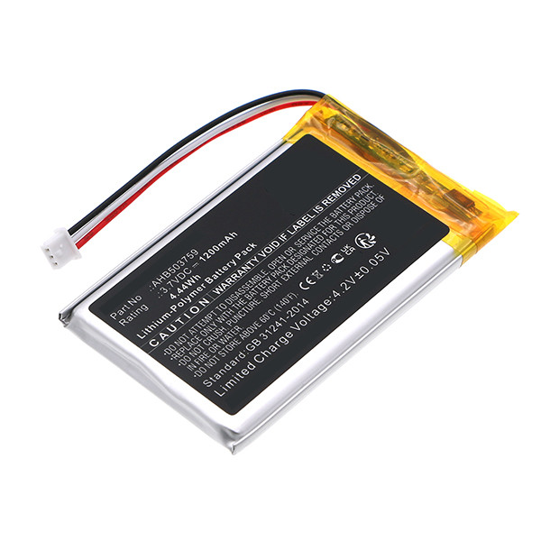 Moonybaby AHB503759 accu (3,7 V, Li-pl, 1200mAh, 123accu huismerk)  AMO00583 - 1