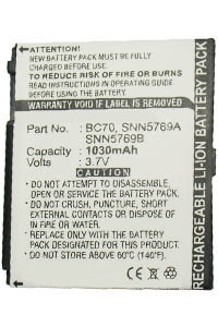 Motorola BC70 / SNN5769A / SNN5769B accu (1030 mAh, 123accu huismerk)  AMO00089 - 1