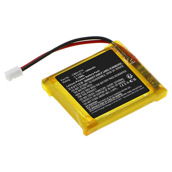 Motorola CB94-01A accu (3.7 V, 1400 mAh, 123accu huismerk)  AMO00507 - 1