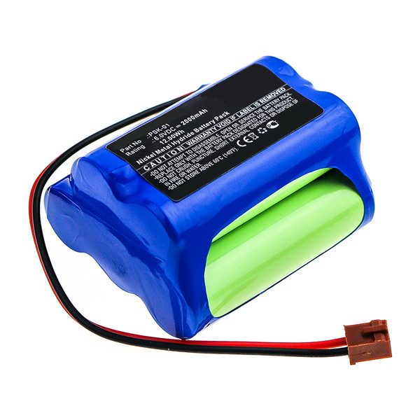 Nikkiso NSK001MD accu (6 V, 2000 mAh, 123accu huismerk)  ANI00269 - 1