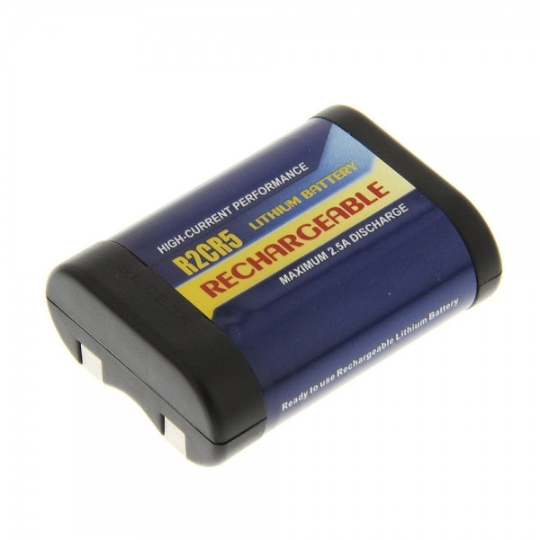 Nikon 2CR5 / 2CR5M / DL245 accu (500 mAh, 123accu huismerk)  ANI00197 - 1