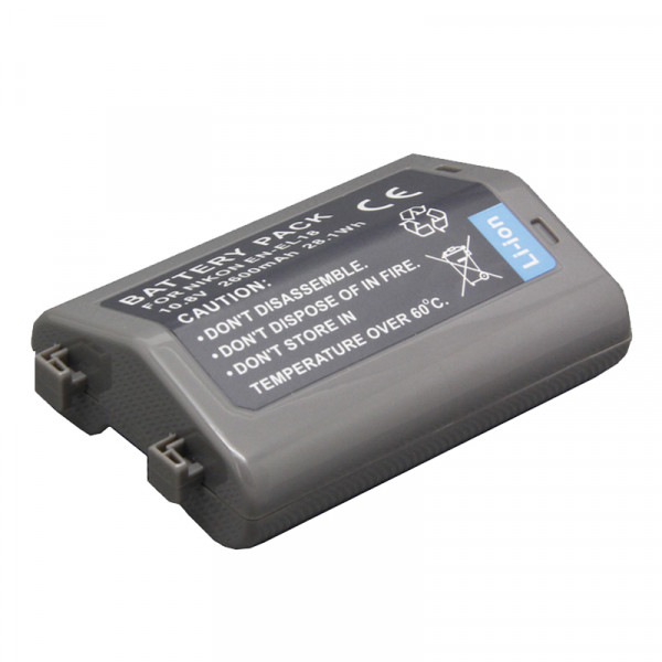 Nikon EN-EL18 / EN-EL18a accu (10.8 V, 2600 mAh, 123accu huismerk)  ANI00016 - 1