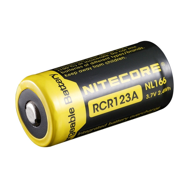 Vochtigheid Tarief Menagerry Nitecore RCR123A / 16340 Oplaadbare Batterij (3.7 V, Li-ion, 650 mAh)  Nitecore 123accu.nl