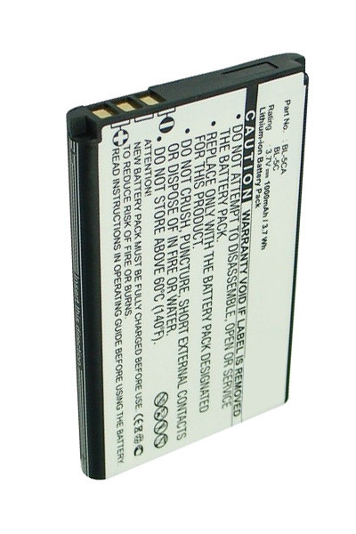 Nokia BL-5C / BL-5CA / BL-5CB accu (1000 mAh, 123accu huismerk)  ANO00004 - 1