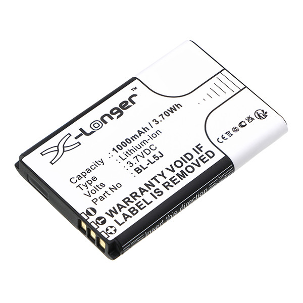 Nokia BL-L5J accu (1000 mAh, 123accu huismerk)  ANO00260 - 1