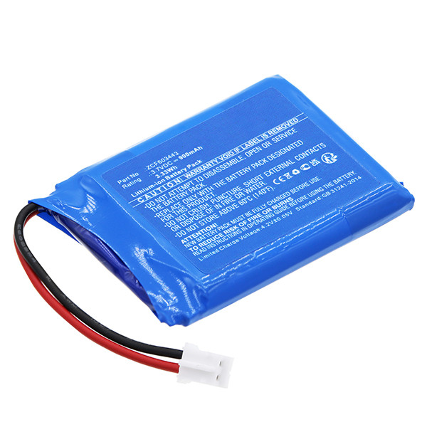 Nolan ZCF603443 / SPCOM00000038 accu (3.7 V, 900 mAh, 123accu huismerk)  ANO00257 - 1