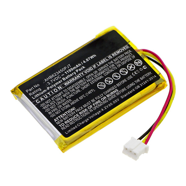 OKAYO AHB623450PJT accu (3.7 V, 1100 mAh, 123accu huismerk)  AOK00005 - 1