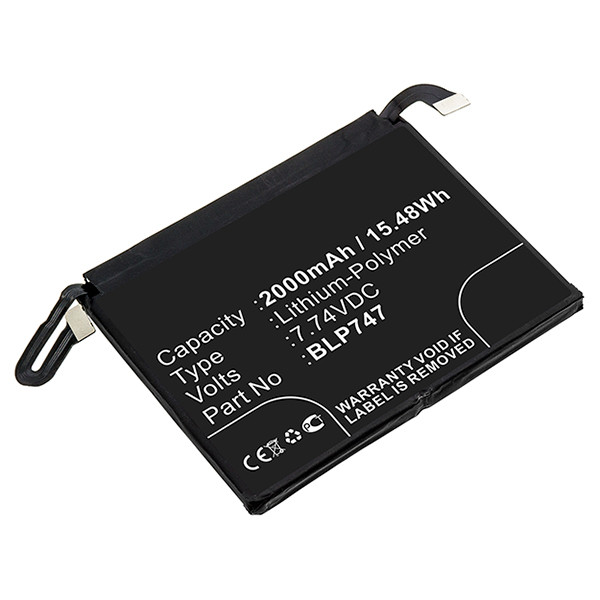 OPPO BLP747 accu (7.74 V, 2000 mAh, 123accu huismerk)  AOP00322 - 1