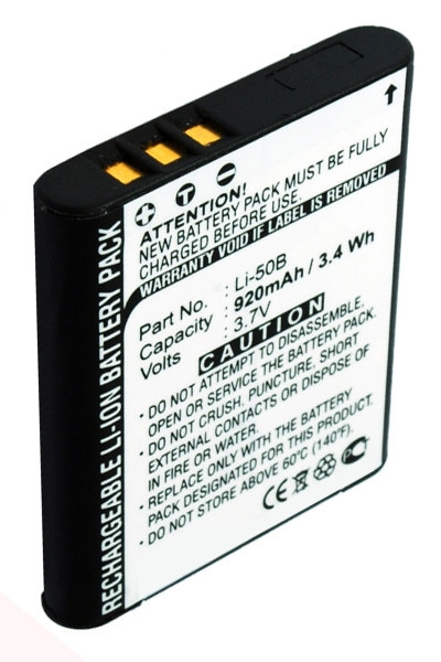 Olympus LI-50B / D-Li92 / VW-VBX090 accu (700 mAh, 123accu huismerk)  AOL00011 - 1