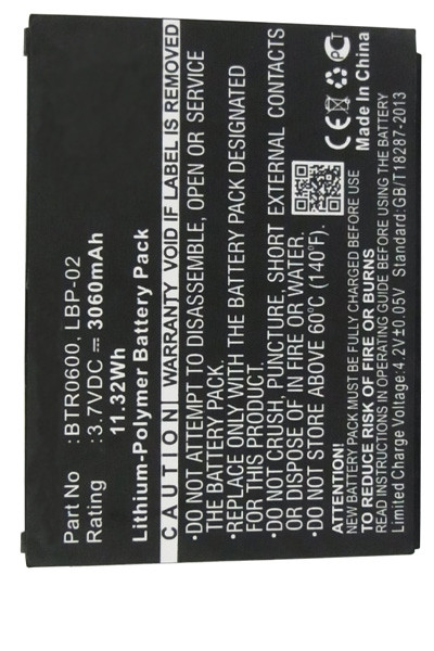 Opticon LBP-02 / BTR0600 / 0B25-001M000 accu (3060 mAh, 123accu huismerk)  AOP00037 - 1