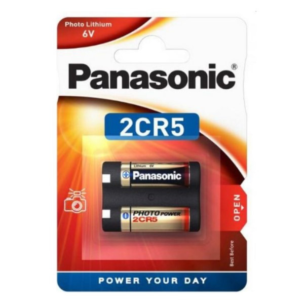 Panasonic 2CR5 / DL245 Lithium batterij (1 stuk, 1400 mAh)  APA01195 - 1