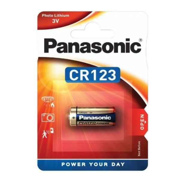 Panasonic CR123A / DL123A Lithium Batterij (1 stuk, 1550 mAh)  APA00199 - 1