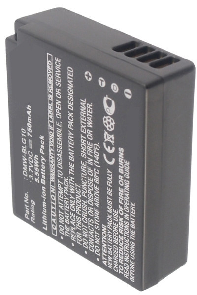 Panasonic DMW-BLG10 accu (750 mAh, 123accu huismerk)  APA00043 - 1