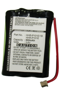 Panasonic HHR-P101E / HHR-P101E/1B accu (600 mAh, 123accu huismerk)  APA00313