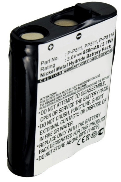 Panasonic P-P511 / P-P511A / TYPE 24 accu (850 mAh, 123accu huismerk)  APA00302 - 1