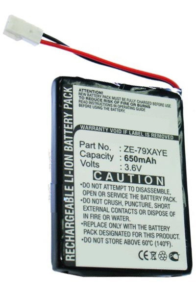 Panasonic ZE-79XAYE accu (650 mAh, 123accu huismerk)  APA00193 - 1