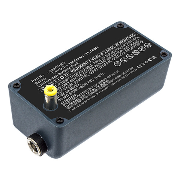 Pax S58GPRS accu (7.4 V, 1500 mAh, 123accu huismerk)  APA01172 - 1