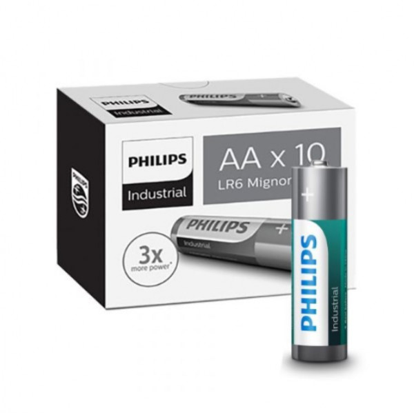 Philips Industrial AA / / MN1500 Alkaline Batterij (100 stuks) Philips 123accu.nl