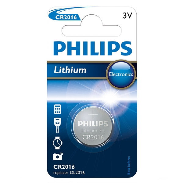 Philips CR2016 / DL2016 / 2016 Lithium knoopcel batterij 1 stuk  098315 - 1