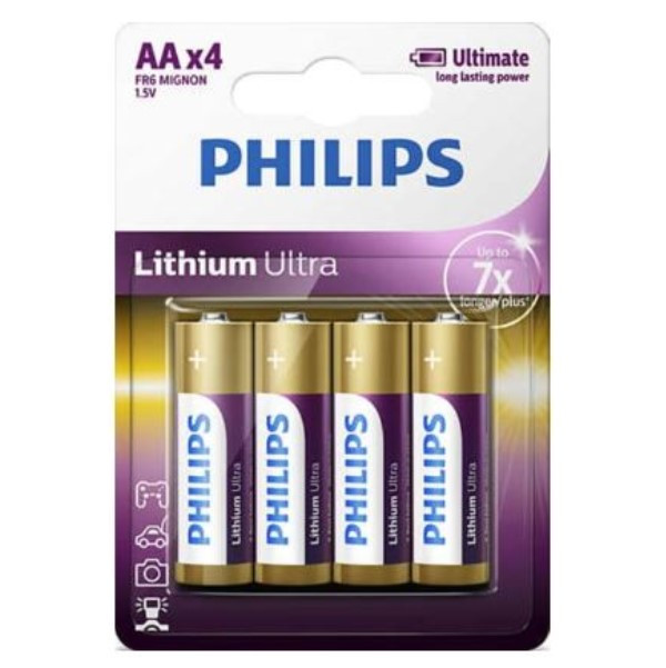 Een centrale tool die een belangrijke rol speelt Gunst naam Philips Lithium Ultra AA / FR6 batterij 4 stuks Philips 123accu.nl