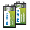 Philips Oplaadbare 9V / E-block / 6HR61 Ni-Mh Batterijen (2 stuks, 170 mAh)  APH00580 - 2