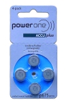 PowerOne oplaadbare gehoorapparaat 675 / PR44 / Blauw batterij 4 stuks (1.2 V)