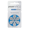 PowerOne 675 / PR44 / Blauw batterij gehoorapparaat batterij 6 stuks