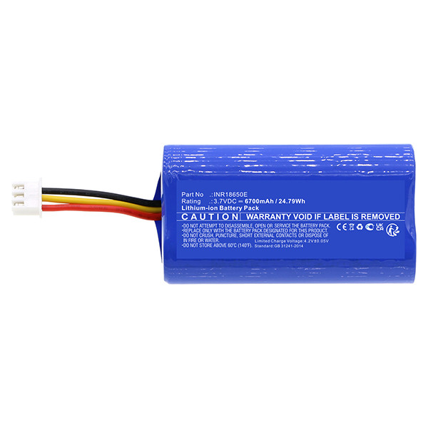 Pure INR18650E accu (3.7 V, 6700 mAh, 123accu huismerk)  APU00197 - 3