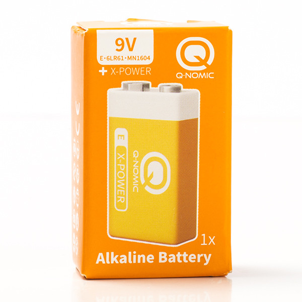 Q-Nomic 9V / 6LR61 / E-block Alkaline Batterij (1 stuk)  AQN00005 - 3