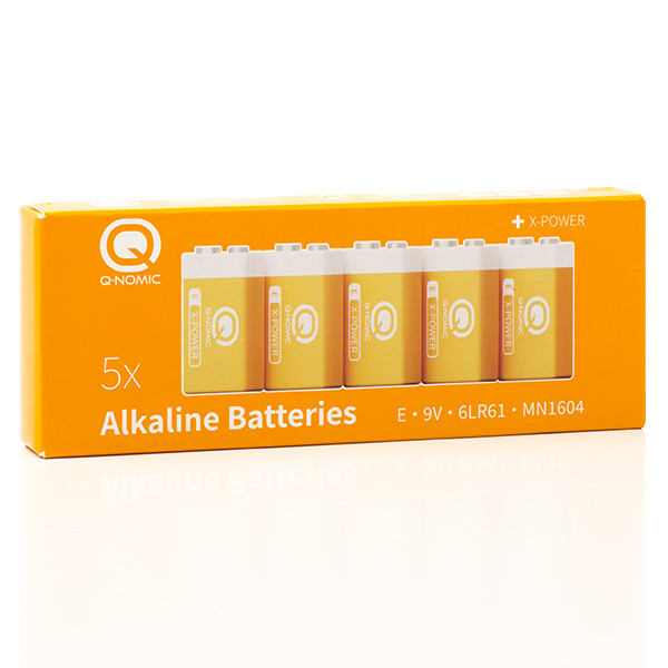 Q-Nomic 9V batterij 5 stuks (Alkaline)  AQN00016 - 4