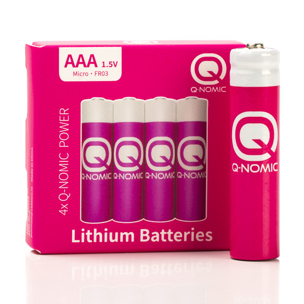 Q-Nomic AAA batterijen 4 stuks (Lithium, 1.5 V)  AQN00015 - 1