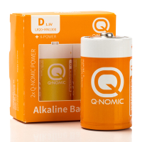 Q-Nomic D alkaline batterij (2 stuks, 1.5V)  AQN00017