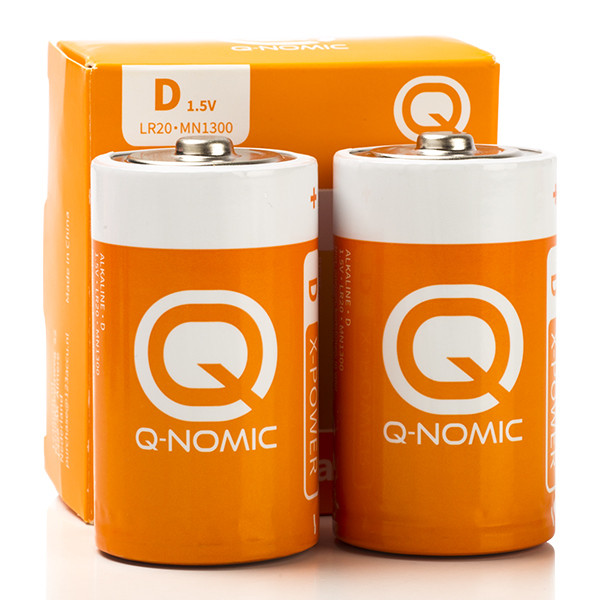 Q-Nomic D alkaline batterij (2 stuks, 1.5V)  AQN00017 - 2