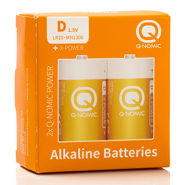 Q-Nomic D alkaline batterij (2 stuks, 1.5V)  AQN00017 - 4