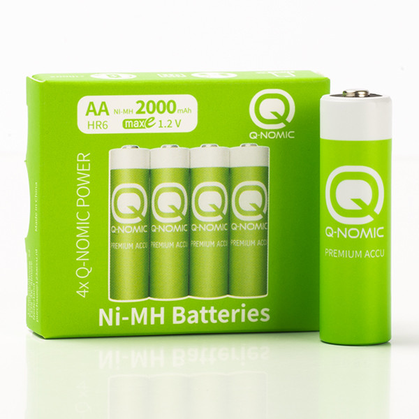 Q-Nomic Oplaadbare AA / HR6 Ni-Mh batterijen (4 stuks, 2000 mAh)  AQN00002 - 1