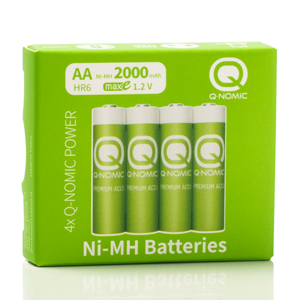 Q-Nomic Oplaadbare AA / HR6 Ni-Mh batterijen (4 stuks, 2000 mAh)  AQN00002 - 4