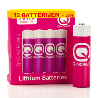 Q-Nomic Power AA / FR6 Lithium batterij 12 stuks  AQN00081