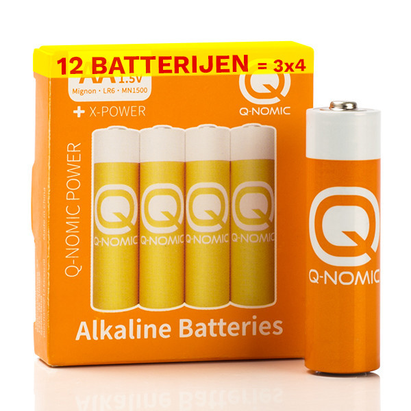 Q-Nomic Power AA / MN1500 / LR6 Alkaline Batterij (12 stuks)  AQN00023 - 1